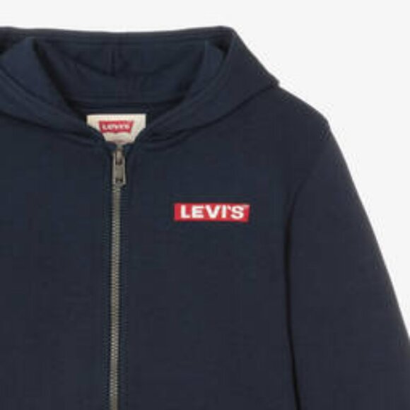 NWT BOYS LEVI'S BLACK FLEECE HOODIE US L (10/12) - Picture 3 of 14